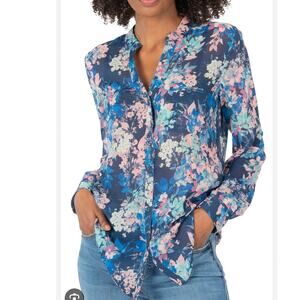 Kut From The Klot Jasmine Chiffon Button Up Shirt